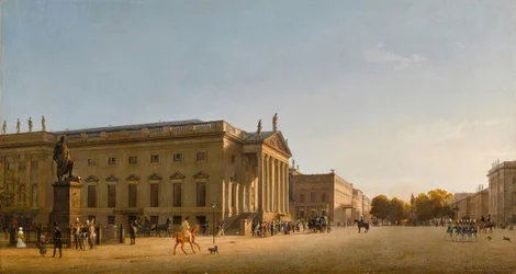 A Ópera Real, Unter Den Linden, 1845.
