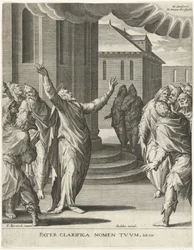 Cristo reza a Deus
A verdade da mensagem de Cristo (título da série)