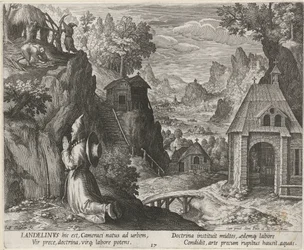 São Landelinus como um eremita Eremitas (título da série) Oraculum Anachoreticum (título da série)