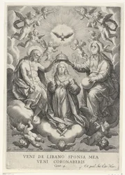 Coroação de Maria com hostes de anjos