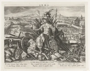 Minerva como padroeira da arte marcial Arma (título no objeto) Principais Atividades de um Príncipe (título da série) Schema, seu speculum principum (título da série)