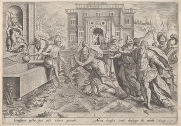 A praga dos gafanhotos, c.1585.