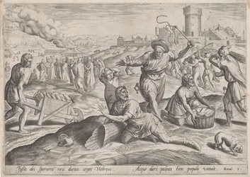 O Capataz do Faraó espancando os israelitas, c.1585.