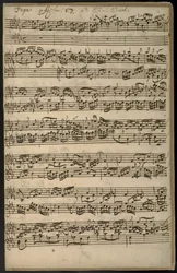 Add MS 35021, f. 14, Prelúdio 17 e fuga, de «Das Wohltemperierte Clavier»