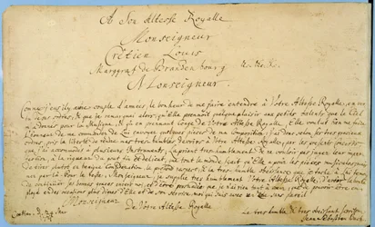 Dedicatória manuscrita dos «Concertos de Brandemburgo» a Christian Ludwig, marquês de Brandemburgo, 24 de março de 1721