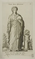 Urania, Musa de Astronomia, placa 15 do Parnassus Biceps