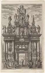 Frontispício com Arco Triunfal com Cristo e os Apóstolos