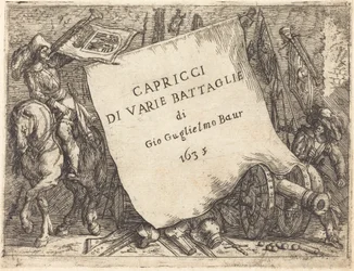Os caprichos de várias batalhas (página de título)
