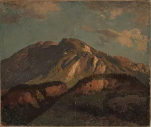 Cume montanhoso, provavelmente nos Grisões