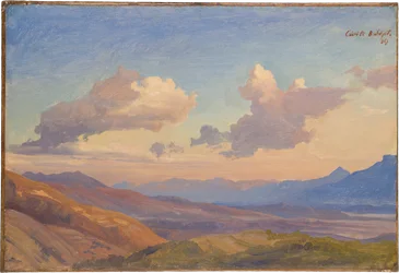 Paisagem nos montes Sabinos