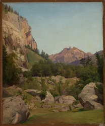 Paisagem montanhosa suíça