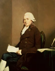 Retrato de um cavalheiro sentado, possivelmente William Hunter (óleo sobre tela)