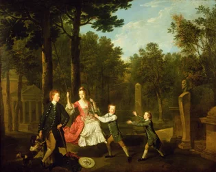 Os filhos do 4º Duque de Devonshire (óleo sobre tela)