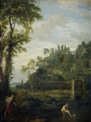 Paisagem árcade com Salmacis e Hermafrodito