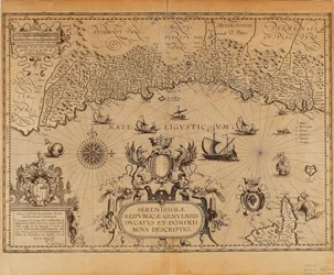 A República de Génova, Mapa de Jan Baptist Vrients do Theatrum Orbis Terrarum de Abraham Ortelius
