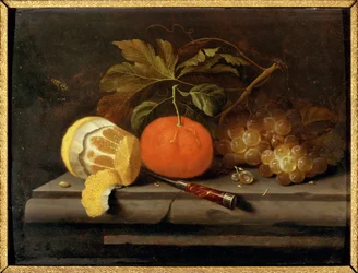 Natureza-morta: Fruta sobre uma mesa de pedra
Coleção particular
Localização: Coleção Particular (pintura sobre tela)