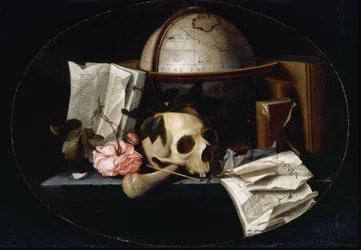 Vanitas Still Life, c.1655 (óleo sobre painel de carvalho)