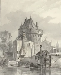 Vista do Hoofdtoren em Hoorn