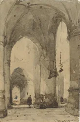 Interior da Igreja de Saint Bavo em Haarlem