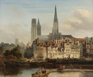 O Cais de Paris em Rouen
O Cais de Paris em Rouen