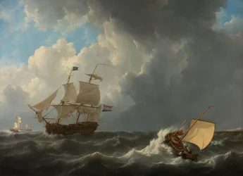 Navios num mar turbulento