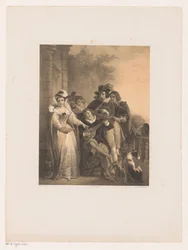 Companhia com alaúde e cantor