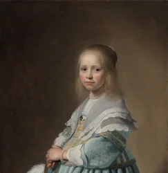 Retrato de uma menina vestida de azul Retrato de uma garota de azul