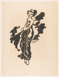 Javaansche danseres (título original sobre o objecto)