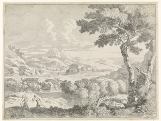 Paisagem montanhosa com pastores
Paisagens depois de Gaspar Poussin (título da série)