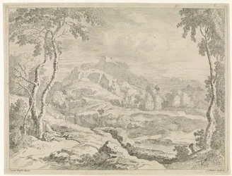 Paisagem com pastores Paisagens após Gaspar Poussin (título da série)