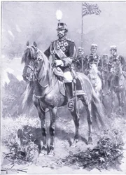 Sua Majestade Imperial: O Imperador do Japão, ilustração fromCassells História da Guerra Russo-Japonesa Vol 1, c.1900