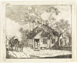 Duas casas numa estrada