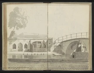 Ponte dos órfãos sobre o Oudegracht em Utrecht