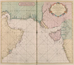 Mapa da Arábia, Pérsia, Gijarat e Decca
