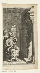 O bom diabo Ilustração do livro para Simon de Vries, Seven Duyvelen governando e servindo o Hedendaeghsche Dienstmaegden, Amsterdã, 1682
