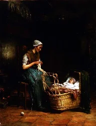 Mãe e Filho em uma Casa de Campo Interior (ver também 18091)