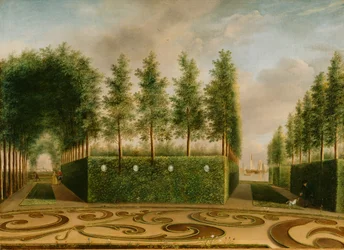 Um jardim formal, 1766