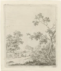 paisagem com pescador