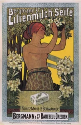 Sabão Lilienmilch de Bergmann, 1896