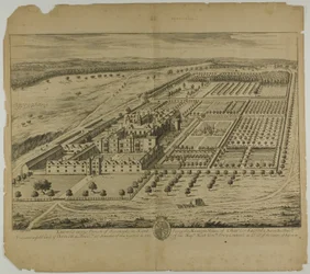 Knowle na Paróquia de Sevenoaks em Kent, placa 24 de Britannia Illustrata