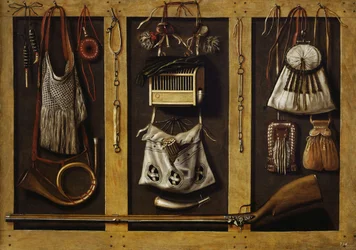 Natureza morta com equipamento de caça, c. 1660.