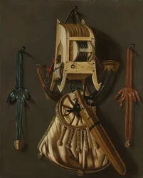 Natureza morta com utensílios de caça