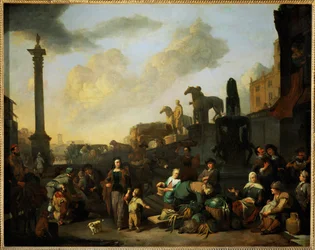 Le marche aux herbes a Rome - O mercado das ervas aromáticas em Roma ...