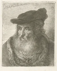 Retrato de um homem velho com boina