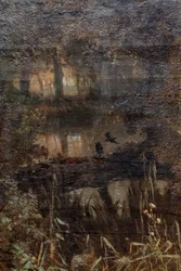 Alemão: Der Teich in Osterbeek O lago em Oosterbeek