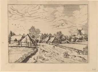 Country Village com Post Mill