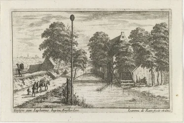 Vista de Jaap Hannes
Gesigie aan Iaphanes buyten Amsterdam (título sobre o objecto)