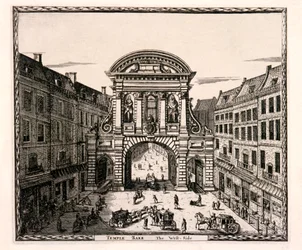 Temple Bar, Londres, c1700