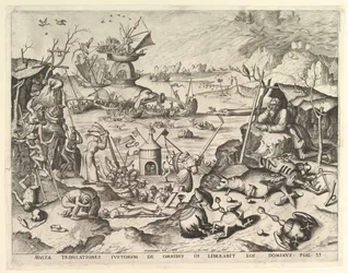 A Tentação de Santo António.n.d. Criadores: Johannes van Doetecum I, Lucas van Doetecum.