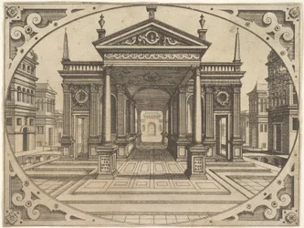 Placa de Scenographiae..., ca. 1560.